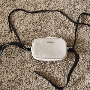 COACH Pop Block Leather Convertible Belt Bag Grey Birch/Multi One Size